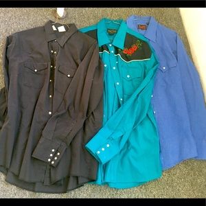 Western Cut Button Down Long Sleeve
